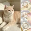 Coleira Original de Pérola Lingxi com Pingente de Coração de Alto Valor, Acessório de Coleira Fofo para Gatos e Cães Pequenos