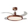 Lámpara Ventilador de Segunda Mano para Comedor y Dormitorio, Color Nogal, Lámpara Ventilador Invisible, Lámpara Ventilador Silencioso Integrado 412L