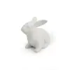 Mini Lindo Simple Blanco Sala de Estar Dormitorio Escritorio Animal Pascua Conejo Cerámica Decoración del Hogar Fabricante