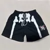Shorts Estilo Americano para Homens, Marca da Moda, Marca d'Água Retrô, Shorts de Basquete de Secagem Rápida, Shorts Casuais Largos para Corrida e Treino, Estilo de Verão Masculino