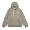 Sudadera con capucha de algodón puro personalizada, marca de moda, invierno, unisex, casual, holgada, manga larga, con estampado, casual, versátil
