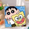 Pintura de Diamantes para Niños Kuromi Hecho a Mano DIY Pintura de Pegatinas de Diamantes Sanrio Pintura de Diamantes con Diamantes Completos 5D Tamaño Pequeño