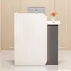 Balcão de caixa para pequenas lojas, balcão de bar comercial simples e moderno para lojas de conveniência, mesa de bar moderna, balcão de checkout para lojas de roupas
