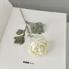 Flores de lírio artificiais, arranjos de flores falsas, buquês para decoração de sala de estar e mesa de jantar, ornamentos florais, peônias, arranjos de flores de alta qualidade
