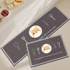 Alfombra de Cocina Personalizada de Dibujos Animados Barro de Diatomeas Absorbente Secado Rápido Alfombrilla Suave Puerta de Baño Alfombrilla Antideslizante para Pies Alfombrilla para Piso de Baño
