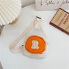Bolso infantil de estilo coreano, moderno, con letras, bandolera pequeña para el pecho, monedero de color en contraste para niña, bolso para accesorios de bebé.