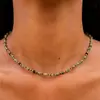 Colar Popular Natural de Cristal Transfronteiriço Corrente de Suéter de Luxo Leve Acessórios Colar Longo de Contas de Pinho Africano para Mulheres