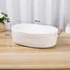 Cesta de Almacenamiento de Escritorio Tejida con Hilo de Algodón para Snacks, Juguetes, Cosméticos, Escritorio de Oficina, Mesa de Café, Entrada para Artículos Varios