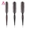 Peine Rulo para el Cabello sin Cerdas de Madera Maciza Dientes de Nylon en Forma de V Cabeza de Flor de Pera Cabello Rizado Estilo Ondas Grandes y Voluminoso