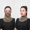Bufanda de Seda Dorada Colgante para Orejas para Mujer, Versátil para Primavera y Verano, Cubrecuellos con Protección Solar, Protector Multifuncional para Cuello, Velo Facial, Bufanda Pequeña de Seda Versátil para Ponerse