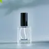 Frasco de vidro transparente personalizado de 10ml dh562 pequeno frasco de recarga de perfume frasco spray frasco de óleo essencial frasco de esmalte