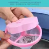Bolsa de red de limpieza con bola de lavandería, filtro de lavadora, filtro flotante, filtro de pelo, removedor de pelo de lavadora con forma de flor de ciruelo