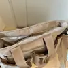 Bolso de Pana de Gran Capacidad 2026 Otoño Nuevo Estilo Coreano Artístico Bolso de Hombro Cruzado Minimalista Bolso de Mano Multibolsillos