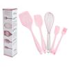 Conjunto de Silicone para Venda por Atacado 5 Peças Utensílios de Cozinha de Silicone para Assar Conjunto de Cinco Peças Colher Espátula Raspador Pincel de Óleo Conjunto Combinado