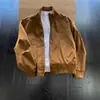 Jaqueta bomber casual popular de exportação de comércio exterior transfronteiriço para homens, jaqueta de trabalho rígida resistente de marca da moda com gola alta