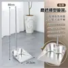 Set de recogedor y escoba doméstico engrosado de acero inoxidable, incluye un recogedor y una escoba