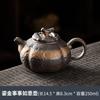 Tetera de cerámica japonesa vintage chapada en oro, juego de té de kung fu, tetera de remojo, juego de té de cerámica grande para el hogar, accesorios para una sola tetera