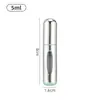 Botella de Perfume Mini Recargable de 5 ml Botella Cosmética Portátil Botella con Atomizador Contenedor de Spray Atomizador Botellas Recargables de Viaje