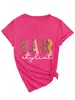 Estilista de Peluquería Deseo de Verano Exportación Transfronteriza Nueva Moda Femenina de Amazon Camiseta Versátil de Manga Corta con Cuello en V