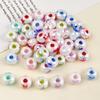 14mm Contas Espaçadoras Coloridas com Revestimento UV para Ábaco Furo Grande Contas Soltas Contas em Roda DIY Colar Pulseira Acessórios para Joias