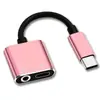 Cable adaptador de audio USB tipo C a 3.5 mm, carga y escucha dos en uno, adaptador para auriculares, carcasa de aleación de aluminio