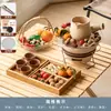 Juego para preparar té con estufa de carbón para uso doméstico, juego para tostar té en interiores, tetera para preparar té, estufa de barbacoa para exteriores, equipo completo para preparar té