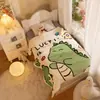 Manta de Lana de Cordero para Niños, Manta Gruesa de Doble Capa para Siesta en Sofá, Manta Cubierta de Franela y Vellón de Coral para Estudiantes de Jardín de Infancia y Escuela Primaria