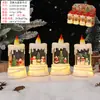 Nova Decoração de Natal Lâmpada de Vento Luminosa Caixa de Música Ornamentos Luz Noturna Criativa Luz de Vela Presentes para Amigos Venda por Atacado