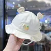 Gorro para Bebé para Primavera y Otoño, Estilo Delgado para Niñas, Sombrero de Pescador con Visera para Salidas, Lindo Gorro de Verano Fino a Prueba de Viento para Bebés con Protección de Fontanela