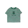 Wulibu Yi Processamento Personalizado Conjunto de Camiseta e Macacão Desenho Animado para Meninas Roupas Listradas Infantis Calças Casuais