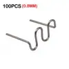 100/500 PIEZAS Grapas Calientes Para Soldador de Plástico Máquina de Reparación de Plástico Automotriz Cable de Soldadura Máquina de Soldadura para Reparación de Parachoques de Coche