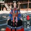 Traje de Danza Miao de la Nueva Minoría Dong de Guizhou Traje de Actuación para Adulto Mujer traje