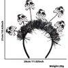 Diadema Divertida de Dibujos Animados para Halloween Accesorios para el Cabello Decoraciones para Fiesta Temática del Festival de Fantasmas Diadema de Murciélago Araña Hebilla para la Cabeza