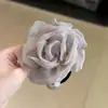 Elástico de Cabelo Camélia Suave Estilo Francês para Mulheres, Novo Estilo com Sensação de Luxo, Elástico de Cabelo de Alta Elasticidade para Rabo de Cavalo