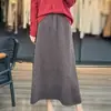 Suéter de Lã Novo Outono e Inverno Saia Plissada Tricô Feminina Cintura Alta Emagrecedora Comprimento Médio Saia de Lã Cor Sólida