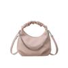 Bolso de Mano Transfronterizo para Mujer 2024 Nueva Moda Combinable Bolso Bandolera para Mujer Nicho Bolso Dumpling Elegante Bolso de Hombro
