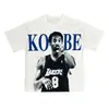 Nueva Camiseta con Estampado de Baloncesto para Hombre y Mujer, Camiseta de Manga Corta, Ropa de Alta Calidad para Hombre, Street Wear Algodón