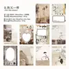 Cinta Yanji + Papel de Material Serie Esquina Misma Diarios Vintage Material DIY Pegatinas de Bucle Decorativas