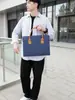 Bolsa de Laptop Portátil Masculina Transfronteiriça de 15,6 Polegadas, Maleta de Tecido Oxford de Grande Capacidade para Trabalho e Viagem para Homens