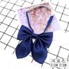 Corbata de Lazo de Orejas de Conejo Jk para Mujer Estilo Japonés Estilo Preppy Accesorios para Camisa de Uniforme Lindo Color Puro Brillante Borgoña Corbata de Lazo Flor