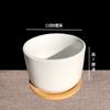 Macetas para Suculentas Macetas de Cerámica para Suculentas Macetas de Porcelana Blanca Macetas Simples Hechas a Mano Plantas Suculentas Flores Pequeñas Huaishai
