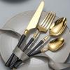 Vajilla de acero inoxidable transfronteriza, juego de vajilla creativa de estilo bárbaro con cuchillo, tenedor y cuchara para bistec, ideal para el hogar, hotel o restaurante, regalo.