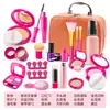 Novos brinquedos de cosméticos de simulação para crianças, meninas, batom sem pigmento, esmalte de unha, adereços, caixa de maquiagem incolor, conjunto