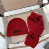 Chapéu Cachecol Duas Peças Inverno Infantil Forrado de lã Grosso À Prova de Frio Proteção Auricular Chapéu de Malha Cachecol terno Chapéu de Lã Dos Desenhos Animados