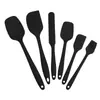 Conjunto de 6 Peças de Espátula Integrada de Silicone em Estoque Ferramentas para Assar Tudo-Incluso Espátula para Creme Silicone de Qualidade Alimentar Resistente a Altas Temperaturas