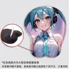 Alfombrilla de ratón 3D Estéreo Pecho Hatsune Miku Protector de muñeca de silicona Agujero de conejo Juego Dormitorio Estación de trabajo Almohadilla suave para la muñeca