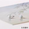 Jingdezhen Ceramic Jewelry Estilo Coreano Brincos de Brinco Elegantes Femininos Personalidade Cerâmica Casal Brincos Pequena Agulha de Aço