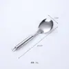 Colador de Acero Inoxidable Cuchara para Sopa Juego de Utensilios de Cocina al por Mayor en Stock Espátula Gruesa de Acero Inoxidable Espátula para Cocina Doméstica