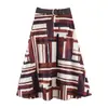 Ropa de Mujer Transfronteriza 2026 Nuevos Productos Moda Estilo Europeo y Americano Falda Casual Estampada con Cinturón 1165069