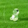 Terrario de musgo, linda figura de dinosaurio Tyrannosaurus Rex que brilla en la oscuridad, accesorios de decoración DIY, adornos de escritorio en miniatura